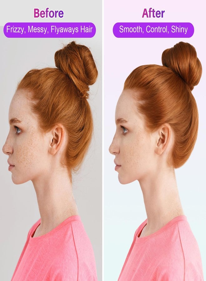 START MAKERS Hair Wax Stick with Slick Back Hair Brush Set, 200Pcs Clear Small Hair Elastics, 2Pcs Hair Tail Loop Styling Tools for Women Teen Girls Kids for Flyaways, Control, Sleek, Ponytail & Buns - Image 2